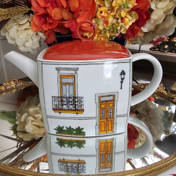 Vista Alegre Soul of Lisbon Tea Pot - Picture 3 of 8